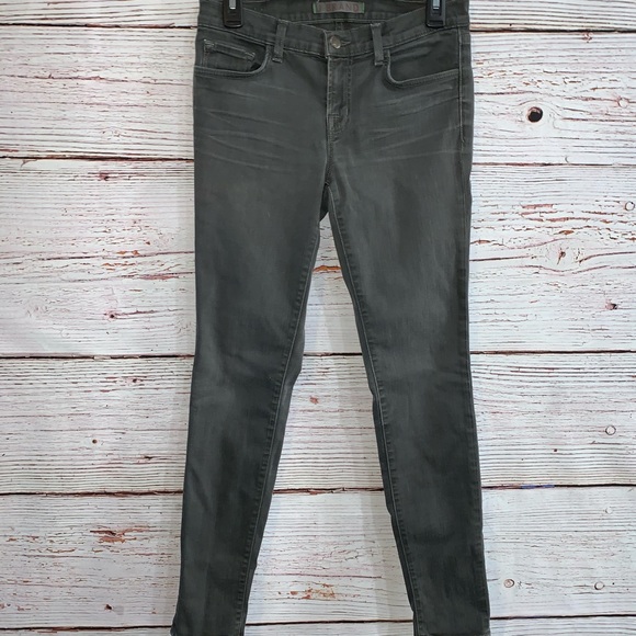 J Brand Dare Skinny Leg Dark Gray Size 27 - Picture 2 of 7